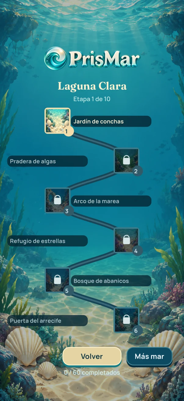 Mapa real de niveles de Laguna Clara